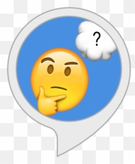 Alexa - Thinking Emoji Transparent Background,Snow Emoticon