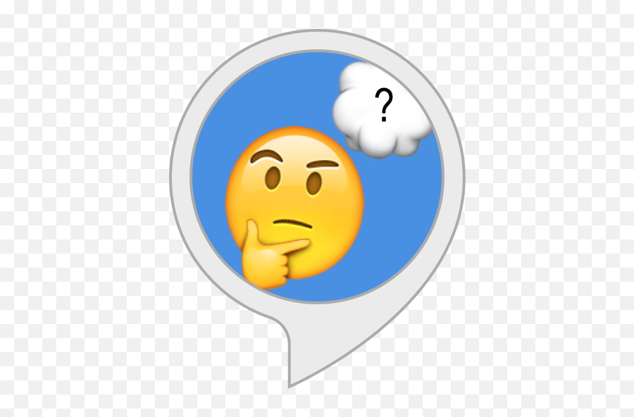Alexa - Thinking Emoji Transparent Background,Snow Emoticon