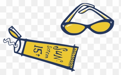 Sunglasses Clipart Sunscreen - Clip Art Of Sunscreen Emoji,Sunburn Emoji
