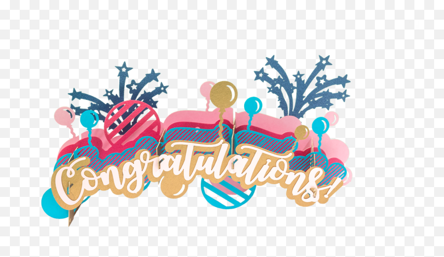 Congratulations Pop Up Card - Congratulations Png Emoji,Congratulations Emoji