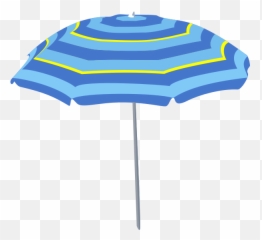 Blue Beach Umbrella Vector Image - Beach Umbrella Clipart Emoji,Umbrella Sun Emoji