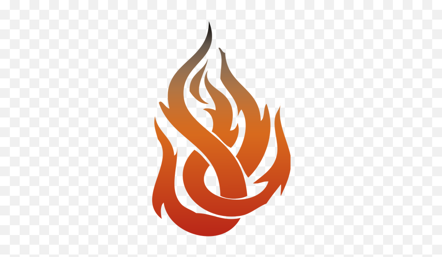 Vector Clip Art Of Fire Flame In Orange - Flame Tattoo Png Emoji,Fire Emoji Jpg