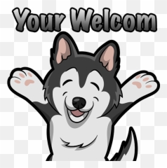 Clipart Puppy Emoji Clipart Puppy Emoji Transparent Free - Husky Clipart,Dog Emojis