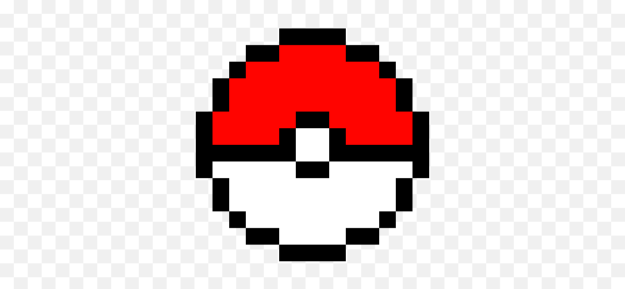 Pixilart - Pixel Art Pokeball Emoji,Pokeball Emoticon