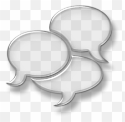 Glass Speech Bubbles - Png Emoji