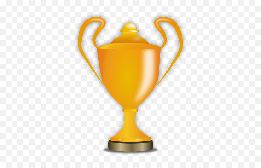 Vector Graphics Of Golden Trophy Cup - Cartoon Golden Trophy Emoji,Horse Trophy Flag Emoji