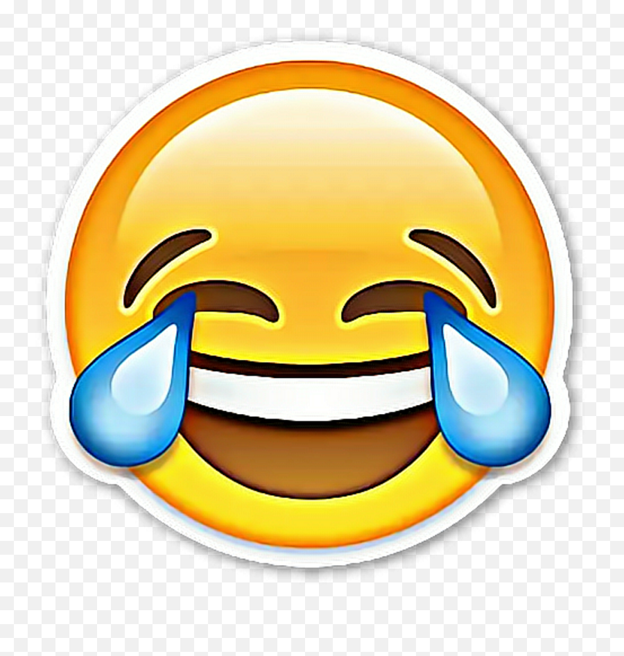 Lmao Laugh Laughing Emogi Yellow - Laughing Crying Emoji Transparent Background,Emogi Or Emoji