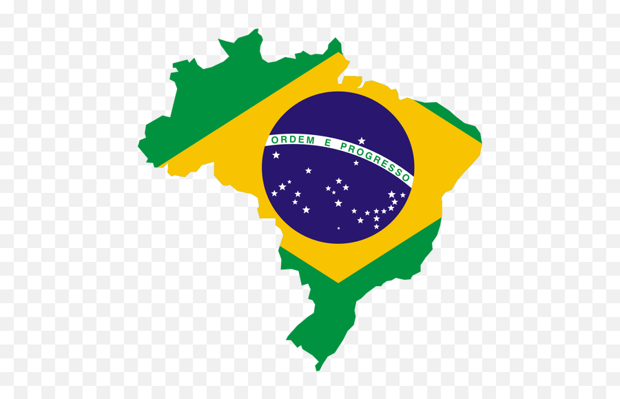 Mapa De Bandera De Brasil - Brazil Flag Country Shape Emoji,Costa Rica Flag Emoji