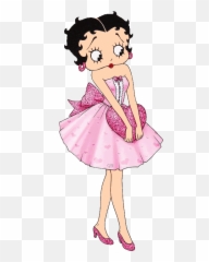 Betty Boop Betty Boop Pictures - Betty Boop Pink Dress Emoji,Lips Lipstick Shoe Statue Of Liberty Emoji