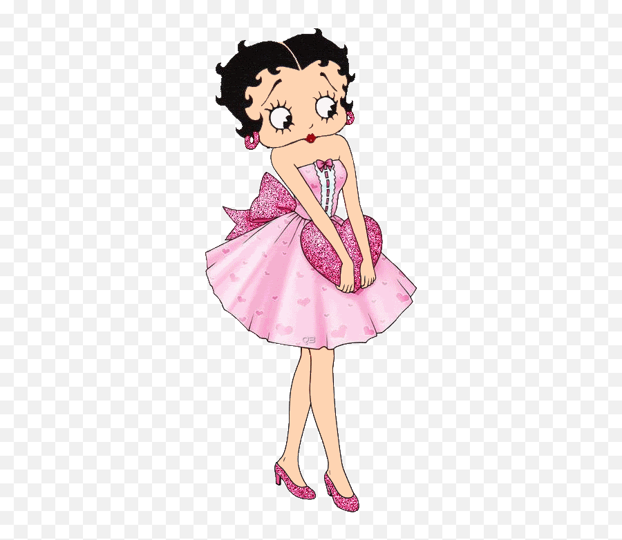 Betty Boop Betty Boop Pictures - Betty Boop Pink Dress Emoji,Lips Lipstick Shoe Statue Of Liberty Emoji