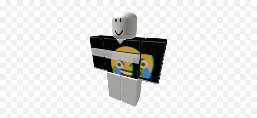 Laughing Emoji Shirt - Roblox Black Lightning,Silence Emoji