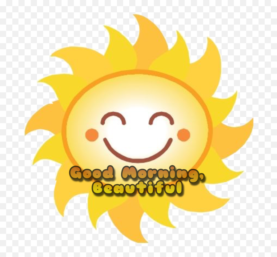 Goodmorning Sunsticker Happysun Lovemessage Sunshine - Sun Clip Art Emoji,Sunshine Emoticon