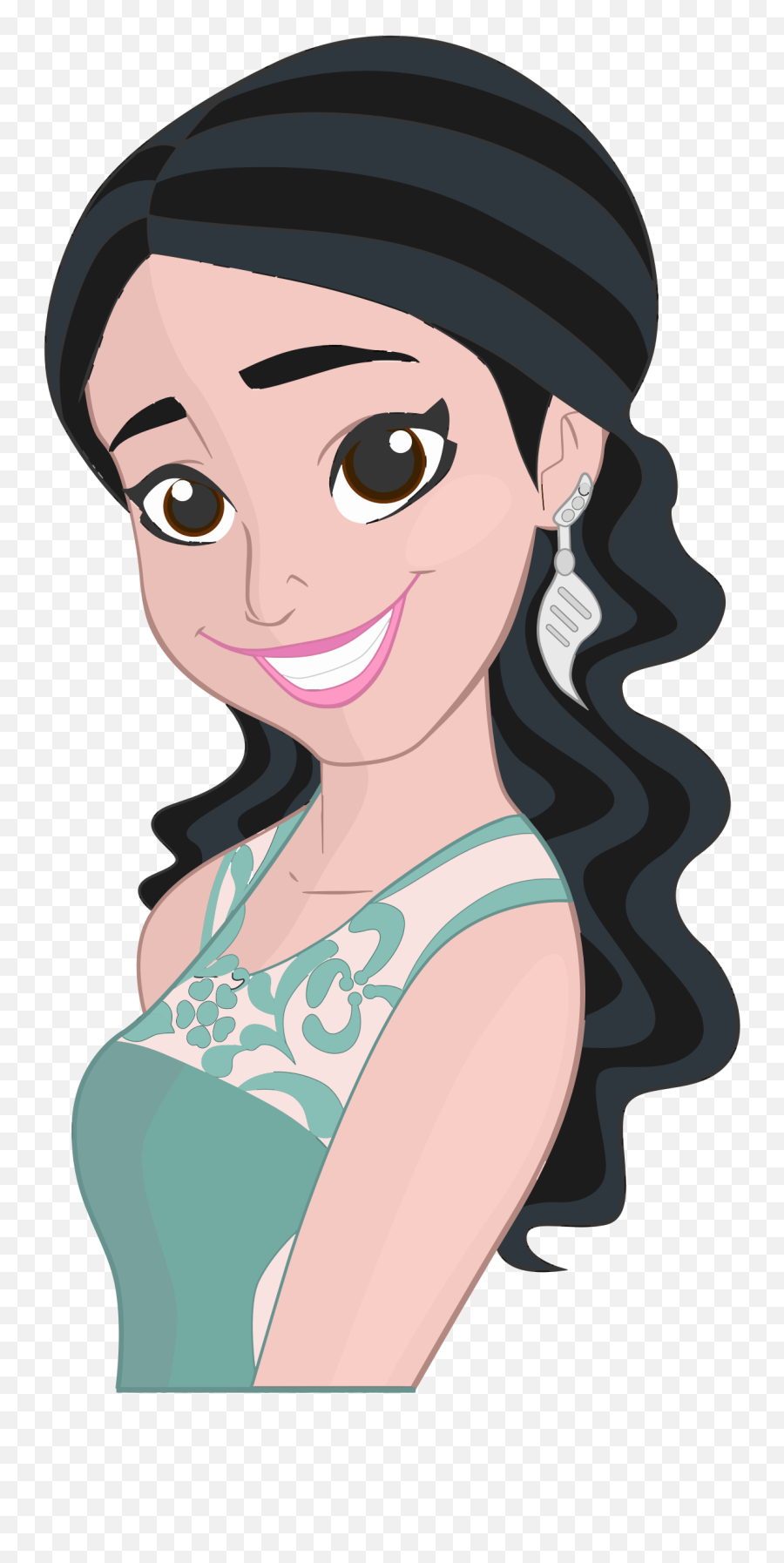 Girl Clipart Smile Girl Smile Transparent Free For Download - Girl Smiling Clip Art Emoji,Happy Girl Emoji