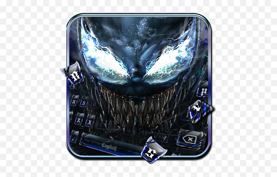 Download Venom Symbiote Alien Keyboard Theme - Theme Venom 2 S7 Edge Emoji,Venom Emoji