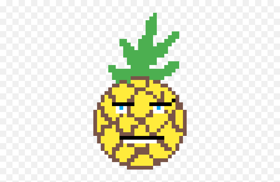 Pixilart - Pineapple Chan By Anonymous Smiley Emoji,Pineapple Emoticon