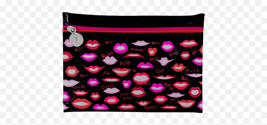 Cosmetic Bag - Lip Gloss Emoji,Cha Cha Emoji