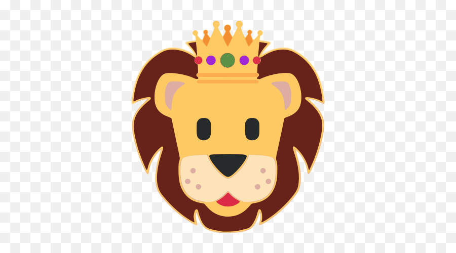 Leon Icono Png Emoji,Emoji King Crown