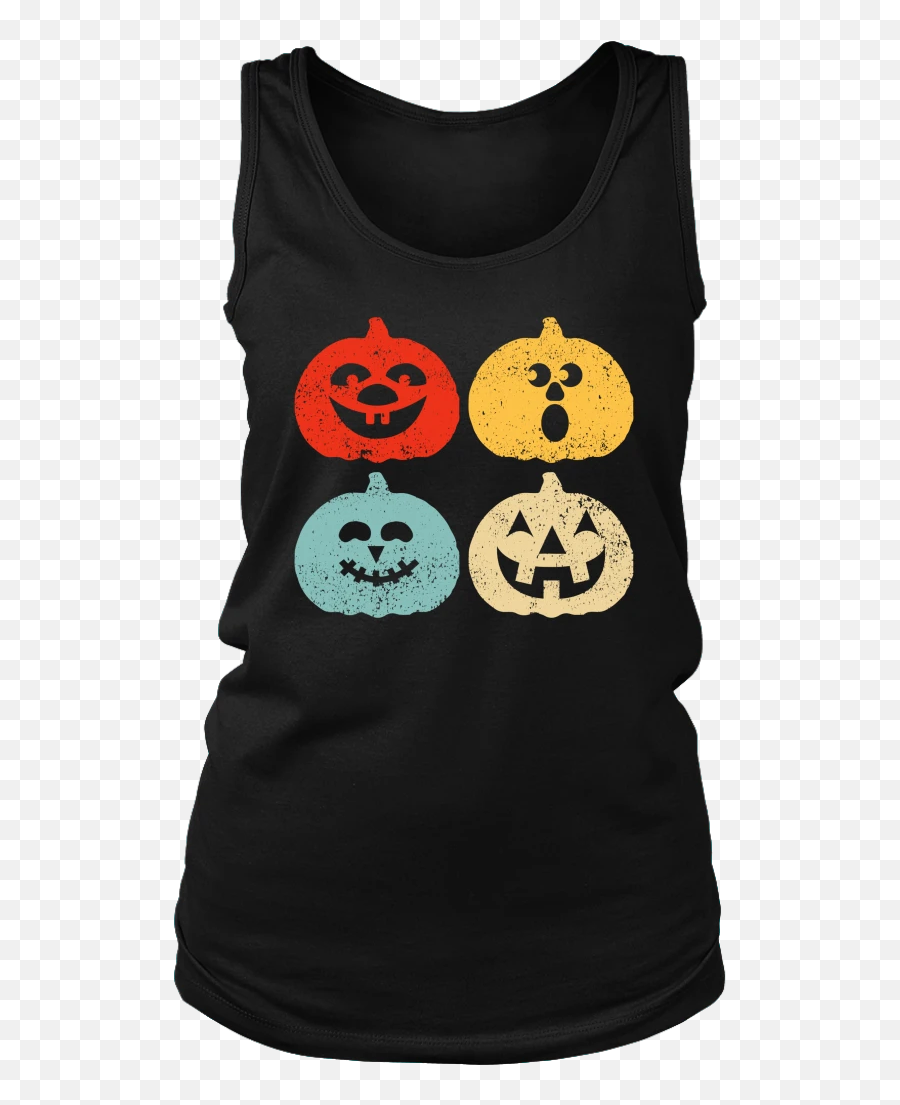 Vintage Retro Halloween Pumpkin Emoji Funny T - Shirt Birthday Shirts For Girls 9 Year Old,Vintage Emoji