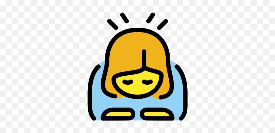 Woman Bowing Emoji - Person Bowing Clipart Png,Bow Emoji