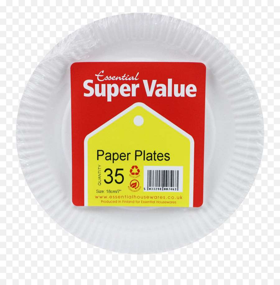 Super Value 18cm White Paper Plates 35 - Supervalu Emoji,Emoji Plates