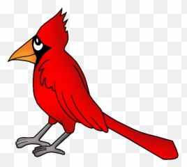 Red Clipart Cardinal Red Cardinal - Virginia State Bird Clipart Emoji,Cardinals Emoji