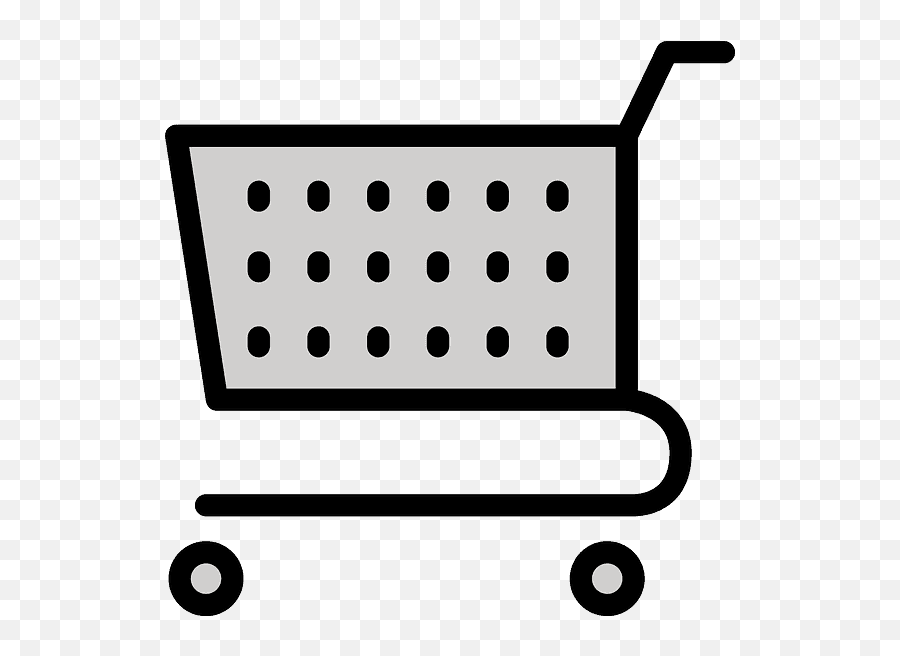 Shopping Cart Emoji Clipart - Emoji Compra,Cart Emoji
