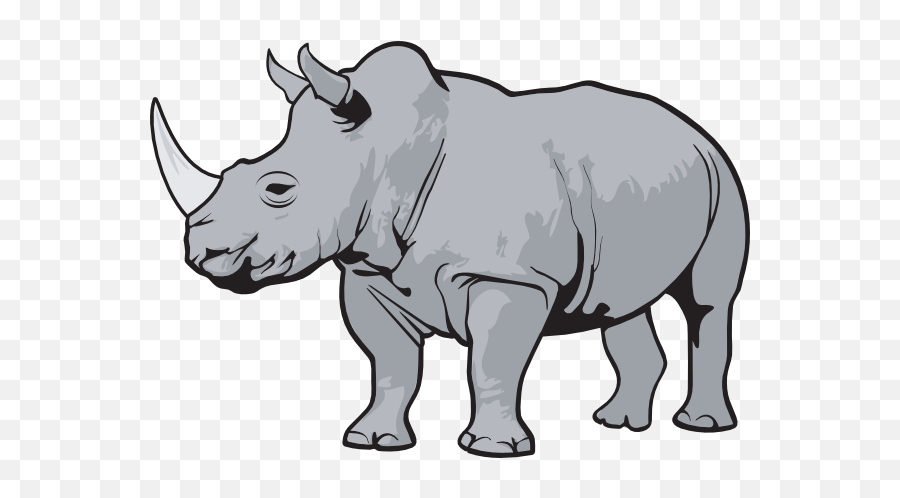 Rhinos Drawing Tribal Transparent Png Clipart Free - Rhino Clipart Emoji,Rhino Emoji