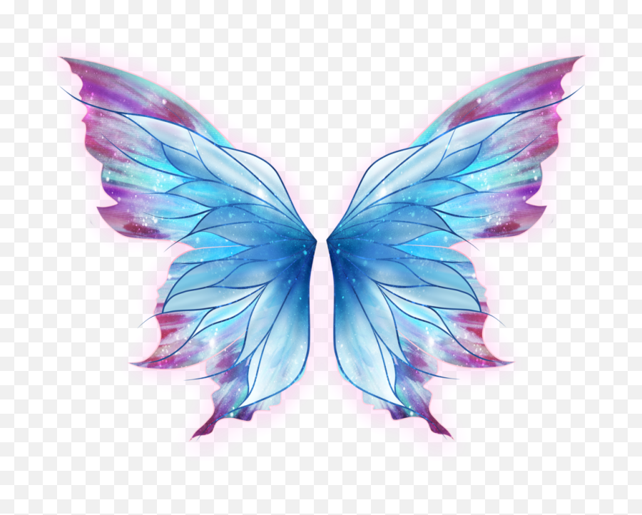 Carnival Carnaval Wings Sticker By Freetoedit Images - Butterfly Wings Pink And Blue Emoji,Carnival Emoji 2
