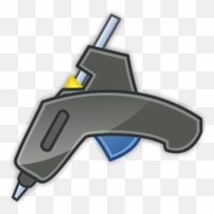 Vector Image Of Glue Gun With Shadow - Hot Glue Gun Clip Art Emoji,Gun Star Emoji