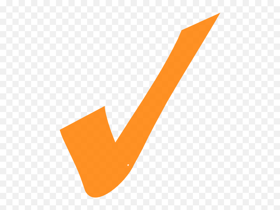 Transparent Check Clear Background - Orange Checkmark Clipart Emoji,Check Mark Emojis