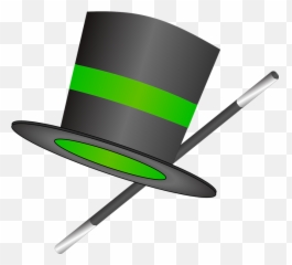 Hat Top Wand - Dessin Chapeau Magie Magicien Emoji,Magic Wand Emoji