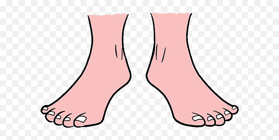 How To Draw Feet - Toes Drawing Emoji,Feet Emoji