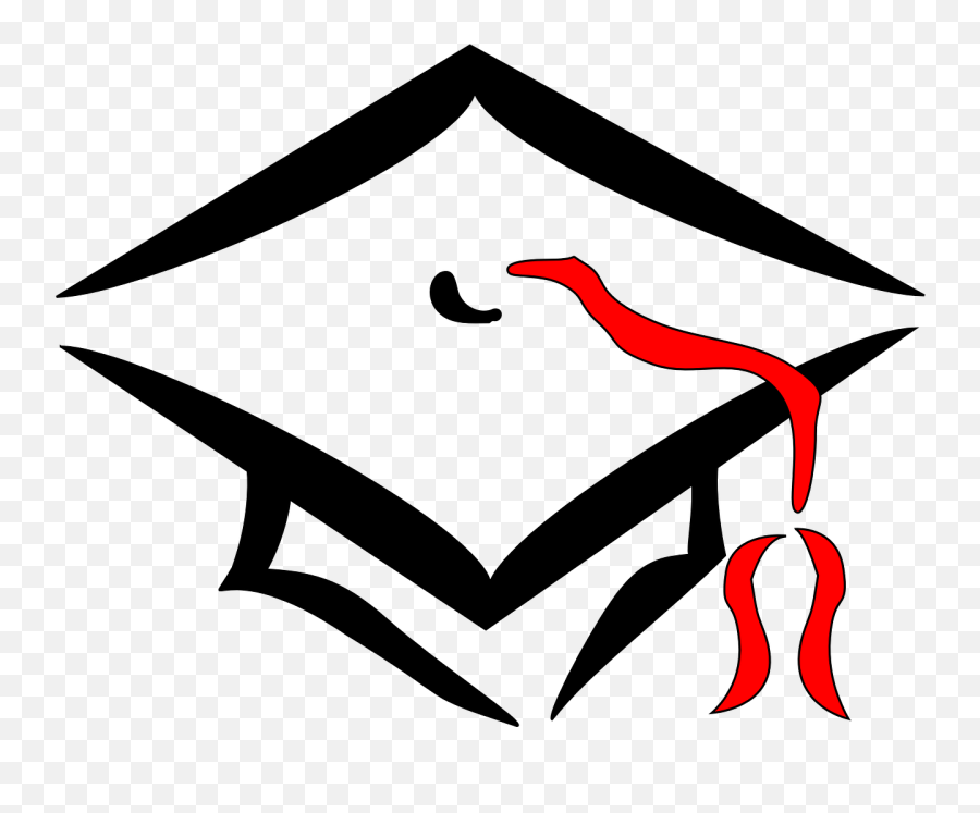 Graduation Cap College Education - Cartoon Graduation Caps With Transparent Background Emoji,Evil Clown Emoji