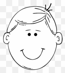 Face Of The Boy - Face Black And White Clip Art Emoji,Anime Emotion Faces