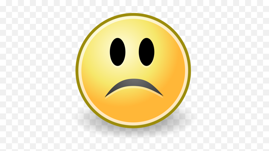 Sad Yellow Face - Smiley Face Icon Emoji,Sad Emoji