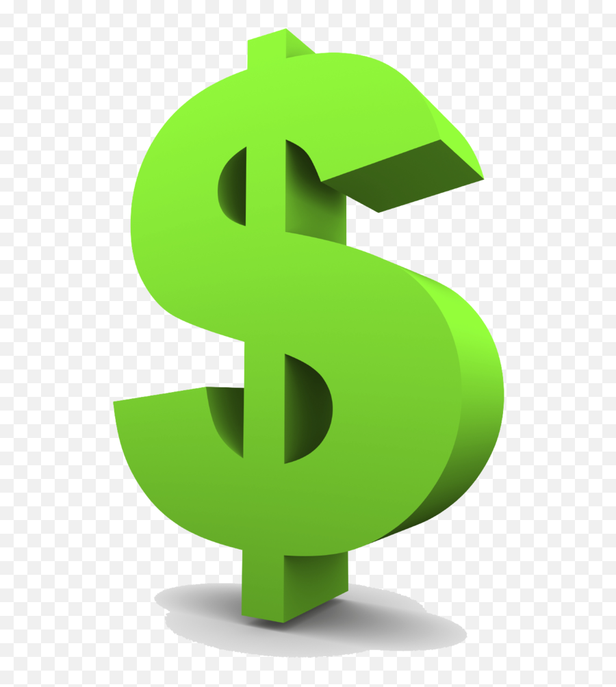 Png Green Dollar Symbol Clipart - Transparent Money Sign Png Emoji,Dollars Emoji