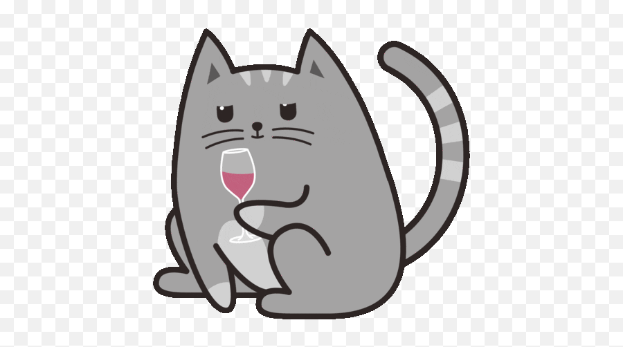Cat Sticker - Fat Cat Gif Cartoon Emoji,Grumpy Cat Emoji Android