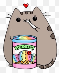 Ice Cream Cute Drawings Pusheen - Ice Cream Pusheen Cat Emoji,Pusheen The Cat Emoji