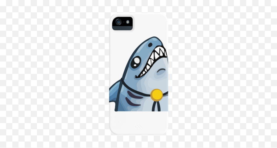 Karmy Shark Phone Case By Badkarmalucky Design By Humans - Mobile Phone Emoji,Shark Emoticon
