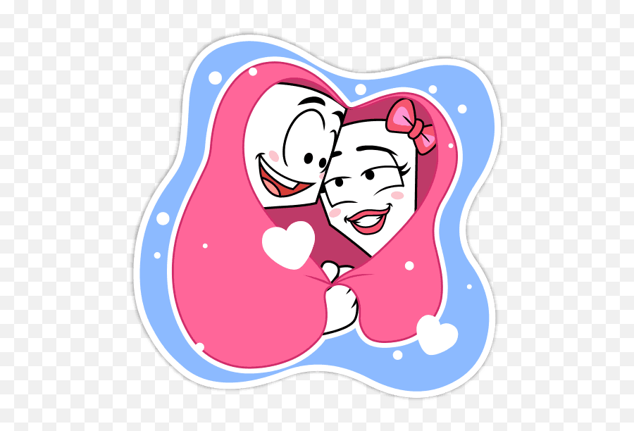 Love Stickers For Facebook And Social Media Platforms - Hike Love Couple Stickers Emoji,Smooch Emoji