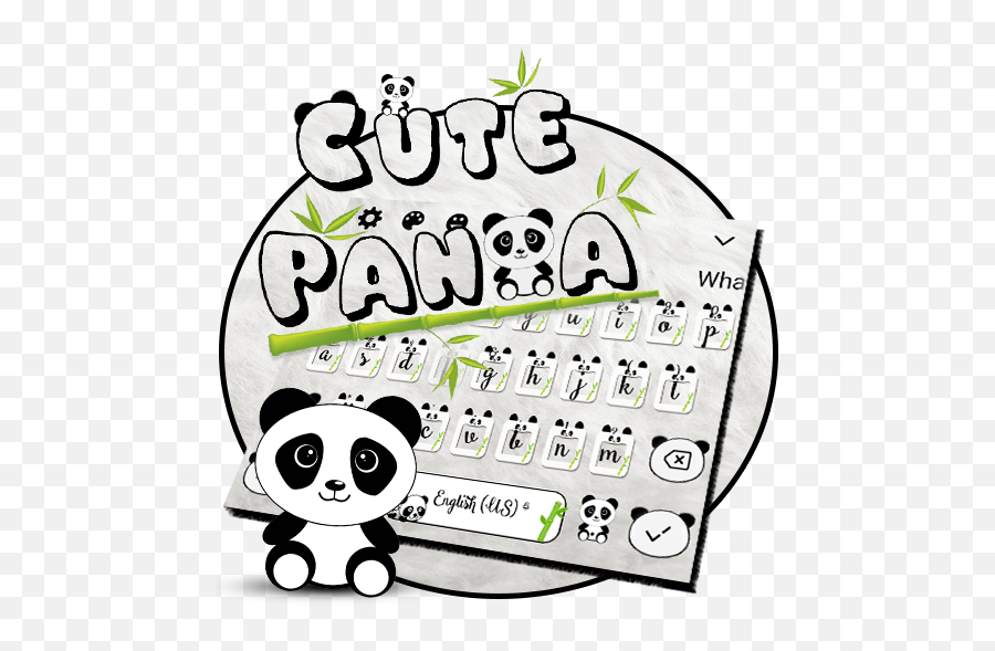 Cute Panda Keyboard U2013 U201egoogle Playu201c Programos - Cartoon Emoji,Panda Emoji Keyboard