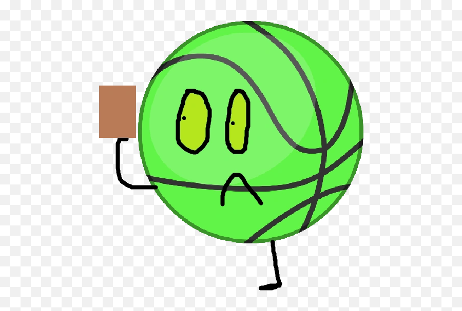 Green Basketball Old Chocolate - Battle For Dream Island Emoji,Basketball Emoticon