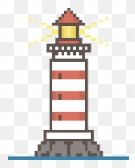 Minecraft Lighthouse Pixel Art Clipart - Emoji