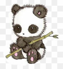 Drawing Cute Panda Bear Transparent Cartoon - Jingfm Panda Drawings Cute Heart Emoji,Weasel Emoji