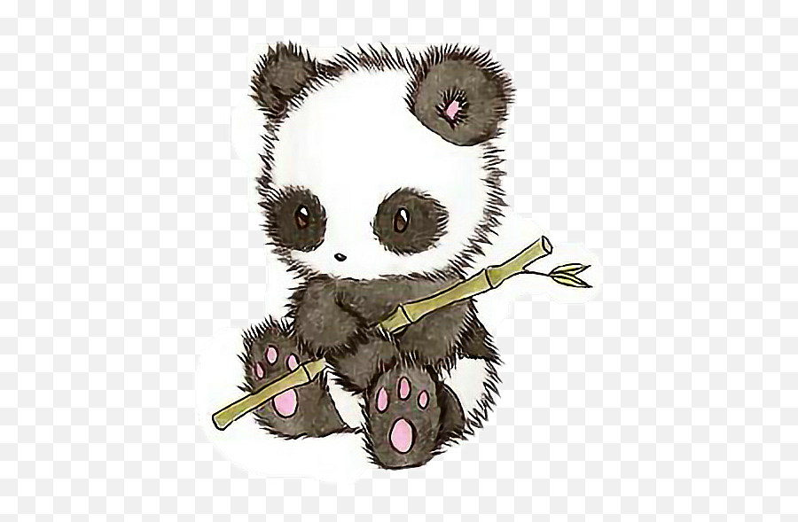 Drawing Cute Panda Bear Transparent Cartoon - Jingfm Panda Drawings Cute Heart Emoji,Weasel Emoji