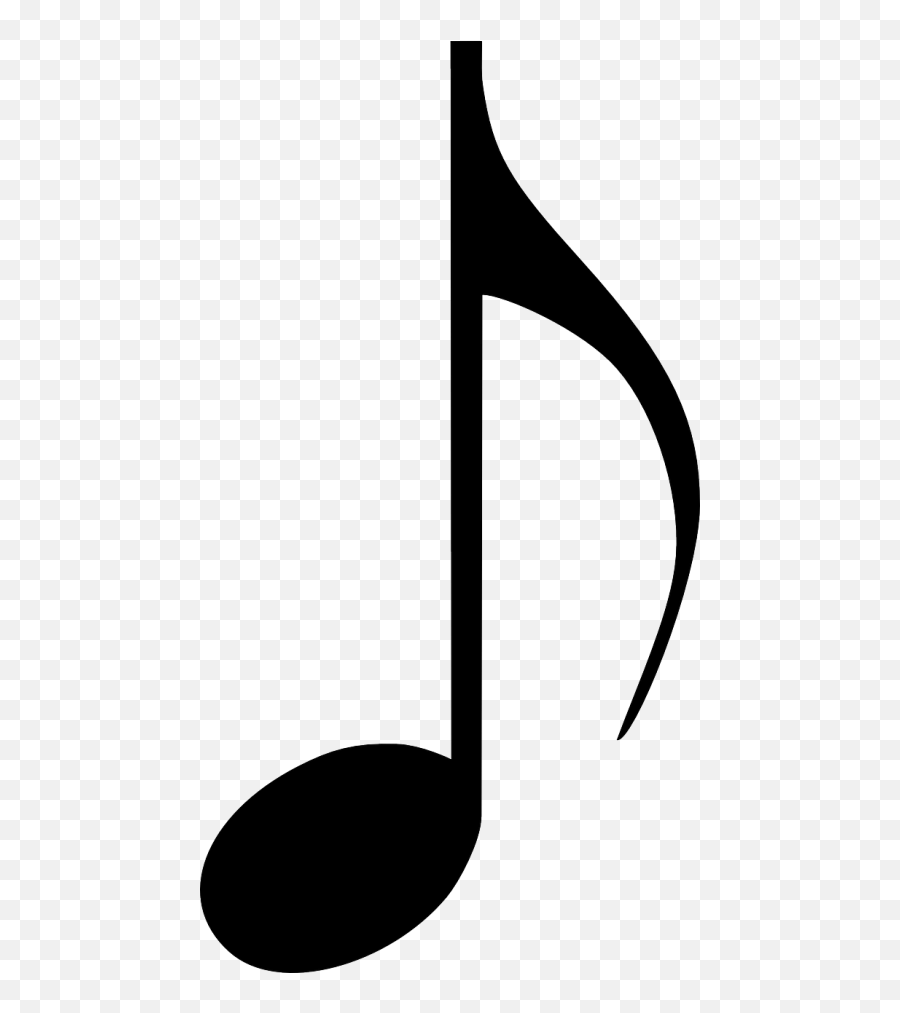 Quaver Note Music Eighth Sound - Eighth Note Transparent Background Emoji,Music Note Emoji