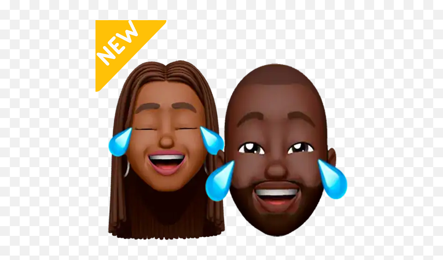 New Memoji Black People Stickers - Happy,Memoji For Android