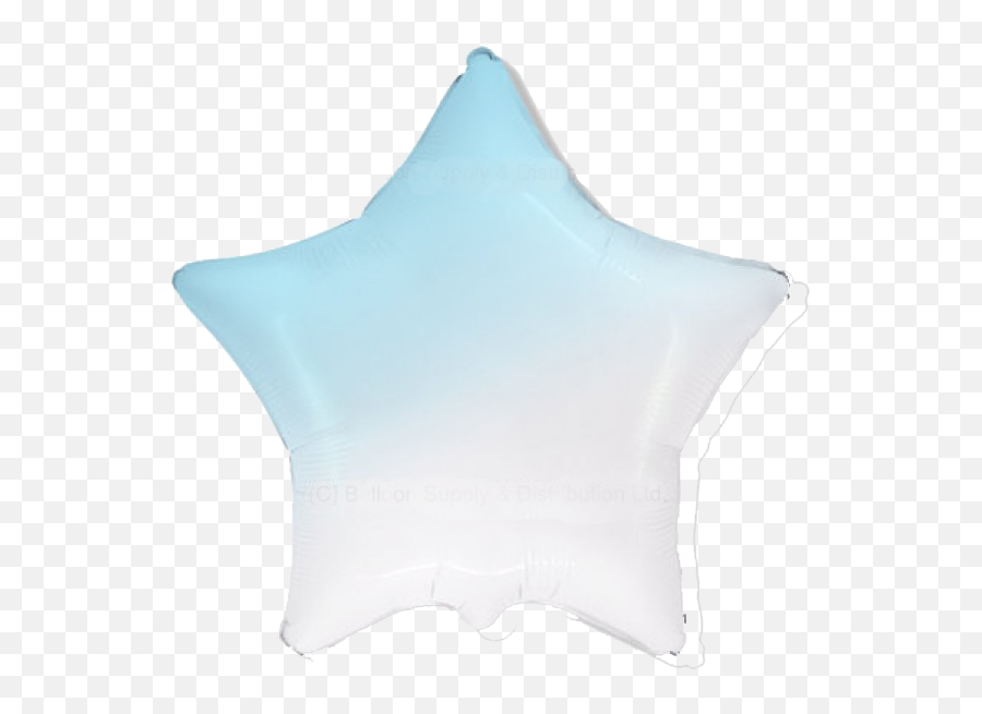 New Blue White Gradient 18 Foil Star Balloon - Vertical Emoji,Giant Emoji Pillow