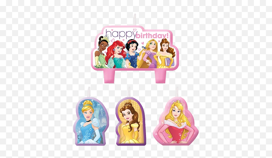 Disney Princess Candles - Happy Birthday Disney Princess Toppers Emoji,Emoji Birthday Candles