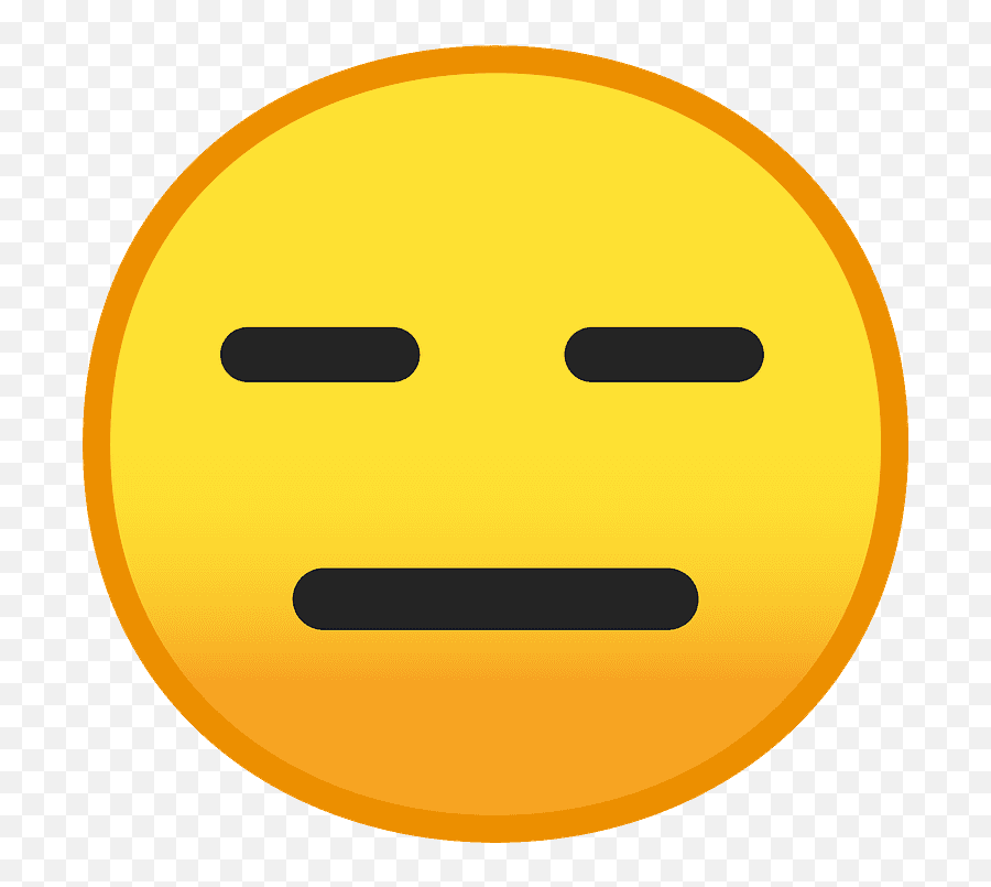 Expressionless Face Emoji Clipart - Expressionless Face Png,Meh Emoji Android